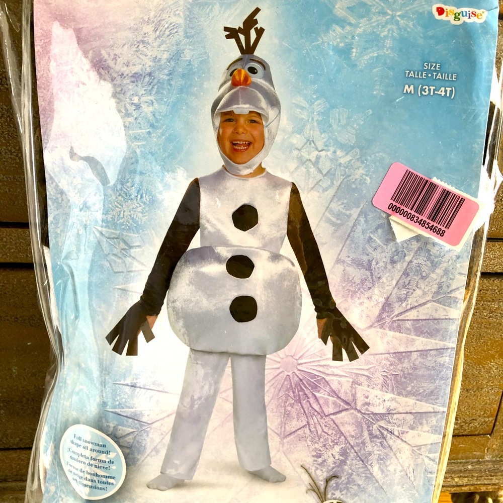 Frozen Olaf costume. New in bag. Never worn.
